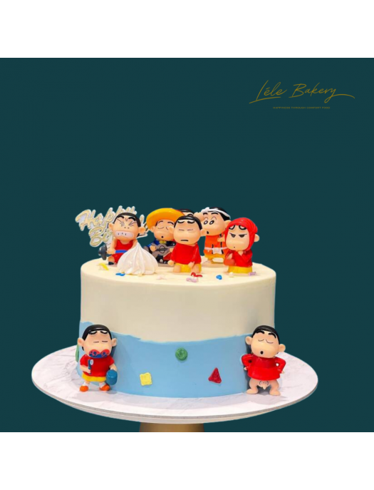Hamu-chan's Cake Shop 缶 Minimalist Shin Chan Cake | Fun Anime Themed Cakes | Lele Bakery